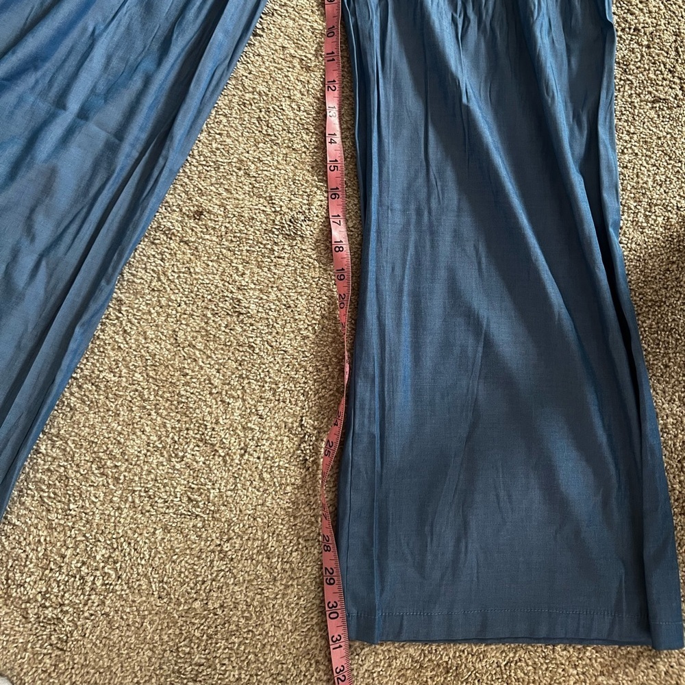 Light Blue 2 piece wide leg pant set Size M - Picture 4 of 6